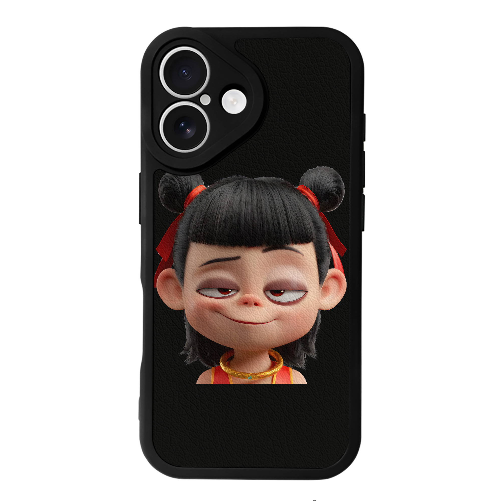 （画像用） Ne Zha 2 ナタ 魔童の大暴れ 【iPhone 16シリーズ対応】シリコンスマホケース（レザー調） 材質：シリコン